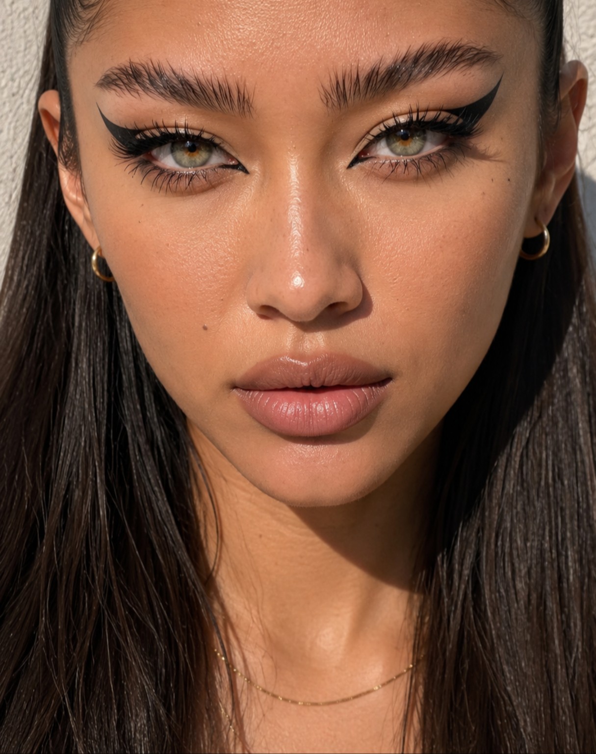 Beauty editorial close-up