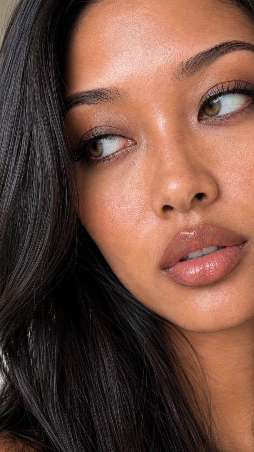 Clean beauty portrait